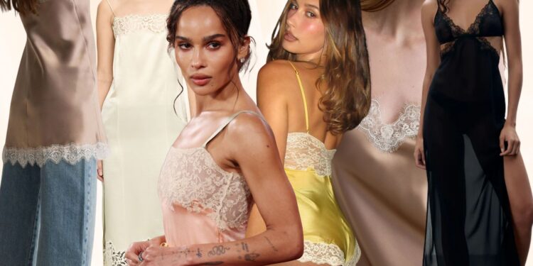 How to style lacy négligées like Zoë Kravtiz, Hailey Bieber and Devon Lee Carlson for Valentine’s Day